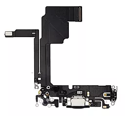 Нижний шлейф Apple iPhone 15 Pro с разъемом зарядки, с микрофоном Blue Titanium - фото Нижний шлейф Apple iPhone 15 Pro с разъемом зарядки, с микрофоном Blue Titanium