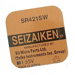 Батарейки Seizaiken SR421SW (348) 1шт 1.55 V - фото Батарейки Seizaiken SR421SW (348) 1шт 1.55 V