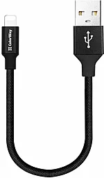 Кабель USB ColorWay Lightning 2.4А 0.25м Cable Black (CW-CBUL048-BK) - миниатюра 3