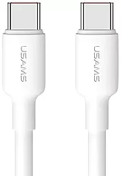 USB PD Кабель Usams SJ614 U84 100W 5A 2M USB Type-C - Type-C Cable White