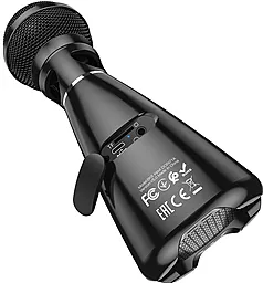 Беспроводной микрофон для караоке Hoco BK6 Black - миниатюра 2