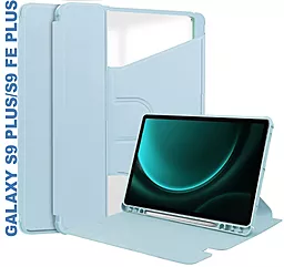 Чехол для планшета BeCover 360° Rotatable для Samsung Galaxy Tab S9 Plus (SM-X810/SM-X816), S9 FE Plus (SM-X610/SM-X616) 12.4" Light Blue (710401) - фото Чехол для планшета BeCover 360° Rotatable для Samsung Galaxy Tab S9 Plus (SM-X810/SM-X816), S9 FE Plus (SM-X610/SM-X616) 12.4" Light Blue (710401)