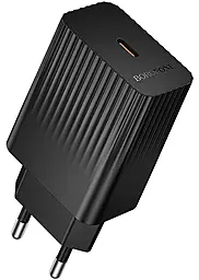 Сетевое зарядное устройство Borofone BAS75A 30w PD USB-C port charger black - фото Сетевое зарядное устройство Borofone BAS75A 30w PD USB-C port charger black