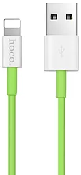 Кабель USB Hoco X8 Lightning Cable  Green