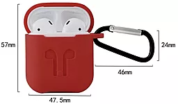 Силиконовый чехол для Apple AirPods SLIM Logo Red - миниатюра 2
