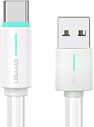 Кабель Usams SJ732 USB-A - Type-C 15w 3a 1м cable White - фото Кабель Usams SJ732 USB-A - Type-C 15w 3a 1м cable White