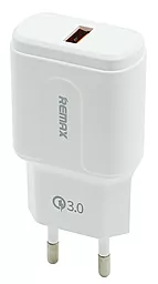 Сетевое зарядное устройство с быстрой зарядкой Remax RP-U16 15w QC3.0 home charger White - фото Сетевое зарядное устройство с быстрой зарядкой Remax RP-U16 15w QC3.0 home charger White