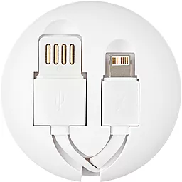 Кабель USB Remax Cutebaby Retractable 2-in-1 USB to Lightning/micro USB Cable white (RC-099t)