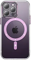 Чехол Epik TPU+PC Colorful with MagSafe для Apple iPhone 14 Pro Pink - фото Чехол Epik TPU+PC Colorful with MagSafe для Apple iPhone 14 Pro Pink