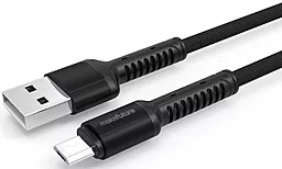 Кабель MakeFuture USB-A - micro USB 12w 2.4a 1м cable Grey (MCB-MD1GR) - фото Кабель MakeFuture USB-A - micro USB 12w 2.4a 1м cable Grey (MCB-MD1GR)