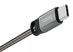 USB Кабель Hoco U27 Golden Shield USB Type-C  Metal Gray - мініатюра 3