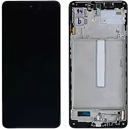 Дисплей Samsung Galaxy M52 M526 5G з тачскріном і рамкою, оригінал, Black