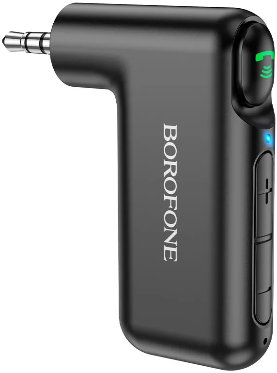 Блютуз-адаптер Borofone BC35 Wideway Car AUX BT Receiver Black - фото 1