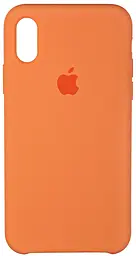 {"ru": "Чехол", "uk": "Чохол"} Silicone Case для Apple iPhone X, iPhone XS Papaya