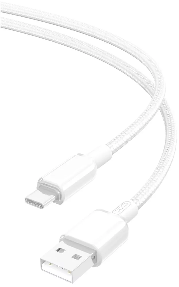 Кабель XO NB249 USB-A - Type-C 25w 5a 1м cable White - фото 1