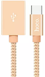OTG-переходник Hoco UA3 Type-C USB Gold