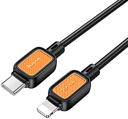 Кабель Hoco X108 Benefit USB Type-C - Lightning 27w 3a 1м PD сable Black - миниатюра 2 Кабель Hoco X108 Benefit USB Type-C - Lightning 27w 3a 1м PD сable Black - миниатюра 2