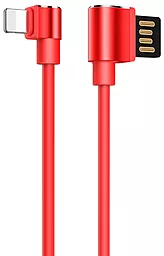 Кабель Hoco U37 Long Roam Charging USB-A - Lightning 12w 2.4a 1.2м cable Red - фото Кабель Hoco U37 Long Roam Charging USB-A - Lightning 12w 2.4a 1.2м cable Red
