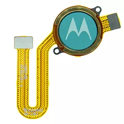 Шлейф Motorola Moto E20 (XT2155) / Moto E40 (XT2159) со сканером отпечатка пальца Blue