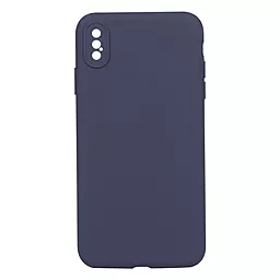 Чохол Silicone Case Full Camera для Apple iPhone XS Max  Dark Blue