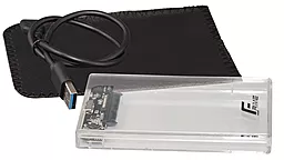 Карман для HDD Frime SATA HDD/SSD 2.5" USB 3.0 Plastic (FHE80.25U30) Clear