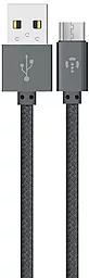 Кабель Intaleo CBGNYM1 USB-A - micro USB 12w 2.4a 1м cable Grey (1283126477676) - фото Кабель Intaleo CBGNYM1 USB-A - micro USB 12w 2.4a 1м cable Grey (1283126477676)