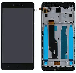 Дисплей Xiaomi Redmi Note 4 Snapdragon (Global Version) з тачскріном і рамкою, оригінал, Black
