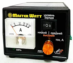 Зарядний пристрій MasterWatt 12V з регулятором струму до 25A 150-250V + Амперметр (MW-IZU12-25A)
