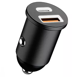 Автомобильное зарядное устройство Proove Tiny Power 30w PD USB-C/USB-A ports car charger black (ACTP30111201) - фото Автомобильное зарядное устройство Proove Tiny Power 30w PD USB-C/USB-A ports car charger black (ACTP30111201)