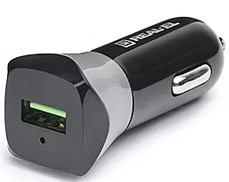 Автомобильное зарядное устройство с быстрой зарядкой REAL-EL CA-30 18w QC3.0 car charger black (EL123160011) - фото Автомобильное зарядное устройство с быстрой зарядкой REAL-EL CA-30 18w QC3.0 car charger black (EL123160011)