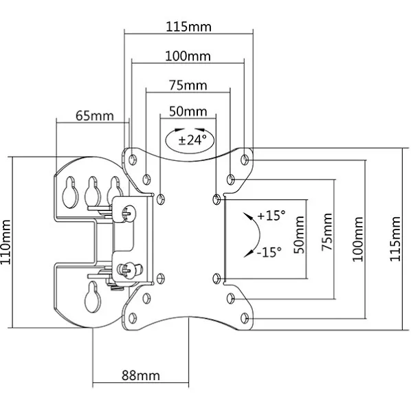 Кронштейн для телевизора Brateck LCD-501N - фото 9