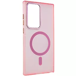 Чехол Epik TPU Lyon frosted with MagSafe для Samsung Galaxy S23 Ultra Pink - миниатюра 2