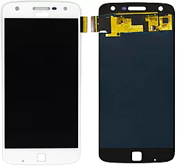 Дисплей Motorola Moto Z Play (XT1635, XT1635-01, XT1635-02) с тачскрином, оригинал, White - фото Дисплей Motorola Moto Z Play (XT1635, XT1635-01, XT1635-02) с тачскрином, оригинал, White