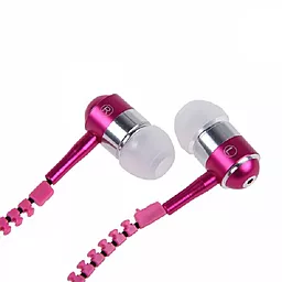 Навушники Zipper Earphones Pink - мініатюра 3