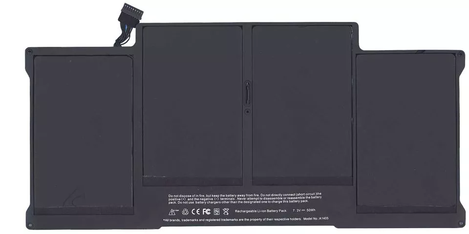 Аккумулятор для ноутбука Apple A1405 MacBook Air 13" 2011-2012 A1466 / 7.6V 6800mAh Black - фото 1