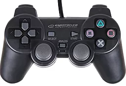 Геймпад - Esperanza Vibration gamepad PS2/PS3/PC Black (EG106)