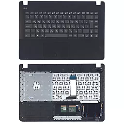 Клавіатура для ноутбуку Asus X451 X451CA з топ панеллю без рамки чорна