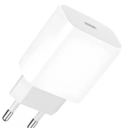 Сетевое зарядное устройство Denmen 20w PD USB-C ports charger white (DM-DC06-WH) - фото Сетевое зарядное устройство Denmen 20w PD USB-C ports charger white (DM-DC06-WH)