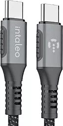 USB PD Кабель Intaleo CBGPD100WTT2 100W 2.8A 2M USB Type-C - Type-C Cable Grey (1283126559570)