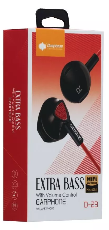 Наушники DeepBass D-23 Red - фото 2