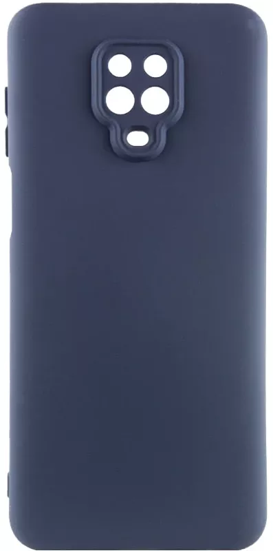 Чехол GETMAN Liquid Silk Full Camera для Xiaomi Redmi Note 9s, Note 9 Pro, Note 9 Pro Max  Midnight Blue - фото 1