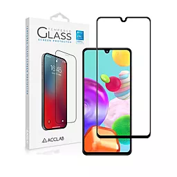 Защитное стекло ACCLAB Full Glue Samsung A415 Galaxy A41  Black (1283126508585)