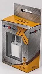 Сетевое зарядное устройство Maxxtro USB charger (UC-11A-W) - миниатюра 2