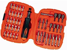 Отвёртка с набором бит BlackDecker A7039-XJ 45 предм. - фото Отвёртка с набором бит BlackDecker A7039-XJ 45 предм.