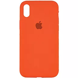 Чехол Silicone Case Full для Apple iPhone X, iPhone XS Orange