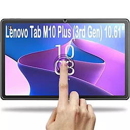 Защитное стекло BeCover для Lenovo Tab M10 Plus (3rd Gen) 10.61" - фото Защитное стекло BeCover для Lenovo Tab M10 Plus (3rd Gen) 10.61"