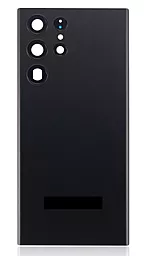 Задняя крышка корпуса Samsung Galaxy S22 Ultra 5G S908, со стеклом камеры Original Phantom Black