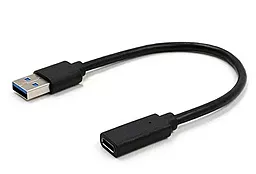 Адаптер-перехідник Cablexpert M-F USB 3.0 -> USB Type-C Black (A-USB3-AMCF-01)