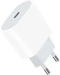 Сетевое зарядное устройство WUW C204 20w PD USB-C/USB-A ports charger white - фото Сетевое зарядное устройство WUW C204 20w PD USB-C/USB-A ports charger white