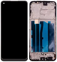 Дисплей Realme Narzo 60 з тачскріном і рамкою, (TFT, без функції відбитка пальця), Black